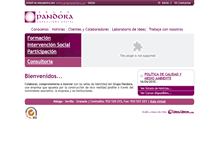 Tablet Screenshot of grupopandora.es